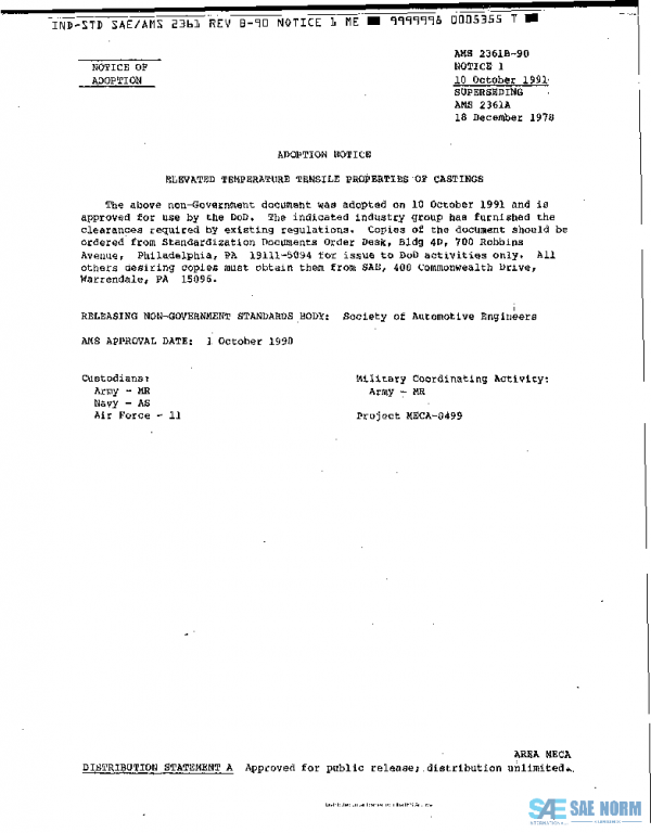 SAE AMS2361B PDF SAE AMS2361B PDF