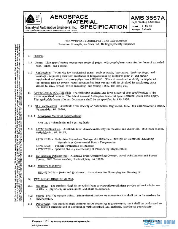 SAE AMS3657A PDF SAE AMS3657A PDF