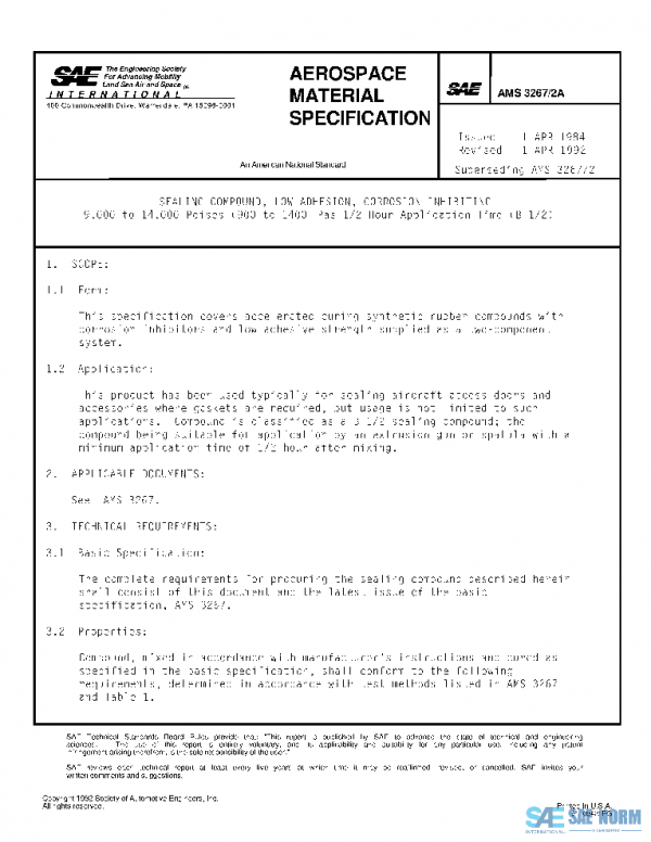 SAE AMS3267/2A PDF