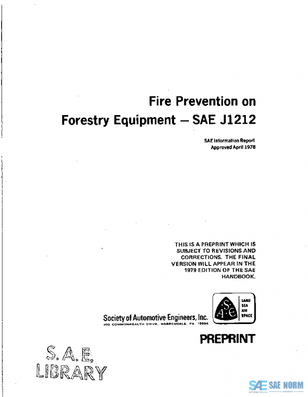 SAE J1212_197804 PDF SAE J1212_197804 PDF