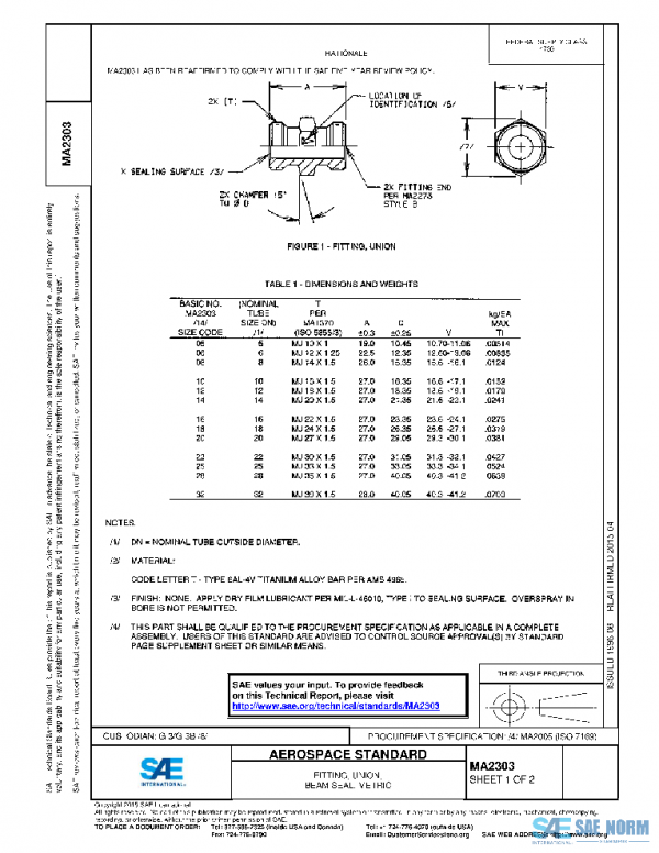 SAE MA2303 PDF
