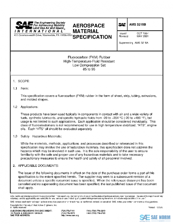 SAE AMS3218B PDF