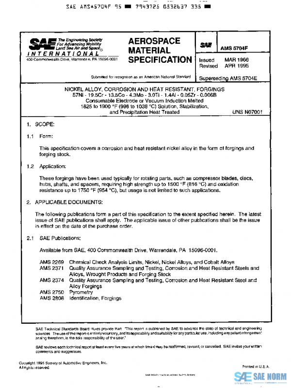 SAE AMS5704F PDF