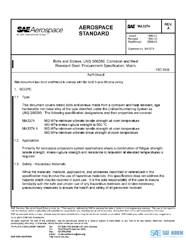 SAE MA3374A PDF SAE MA3374A PDF