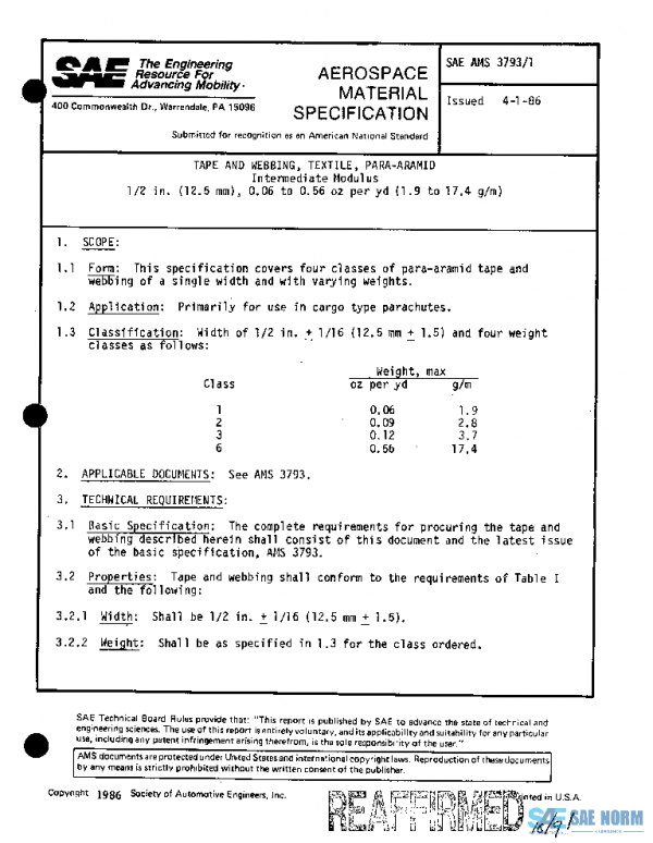 SAE AMS3793/1 PDF