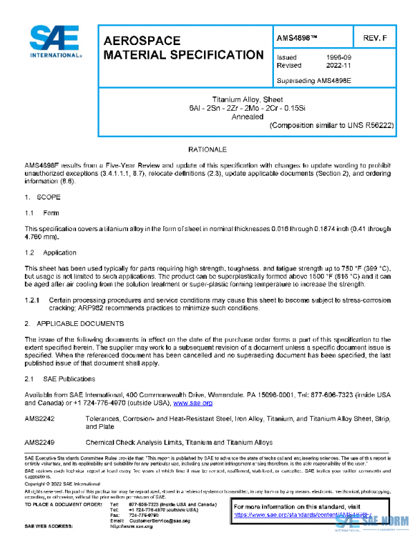 SAE AMS4898F PDF