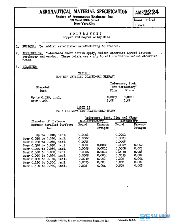 SAE AMS2224 PDF SAE AMS2224 PDF