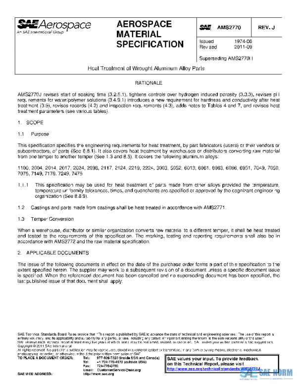 SAE AMS2770J PDF SAE AMS2770J PDF