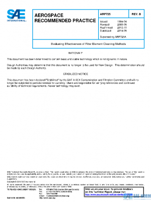 SAE ARP725B PDF