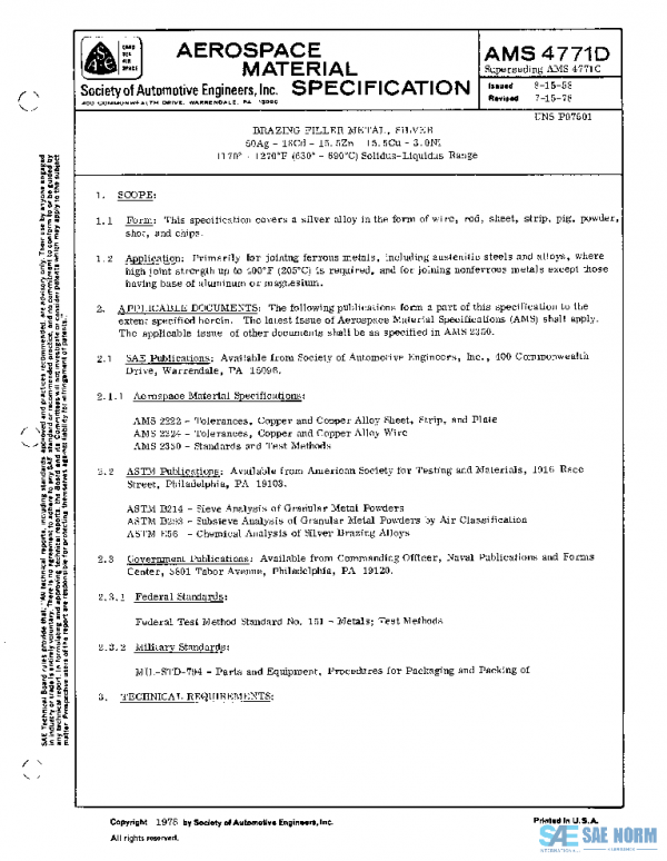 SAE AMS4771D PDF