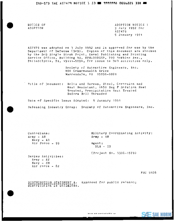 SAE AS7479 PDF SAE AS7479 PDF