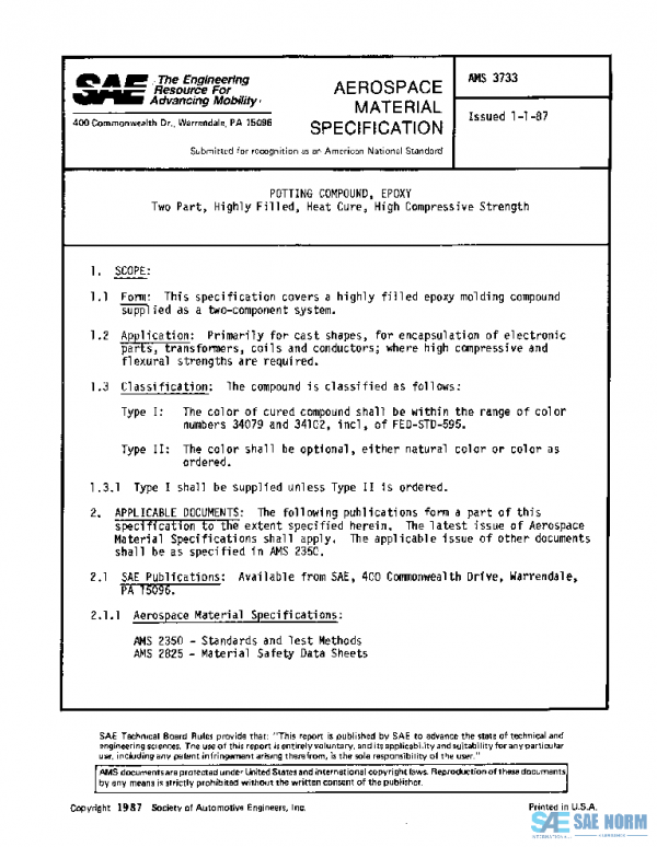 SAE AMS3733 PDF SAE AMS3733 PDF