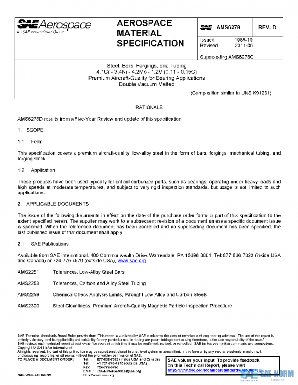 SAE AMS6278D PDF