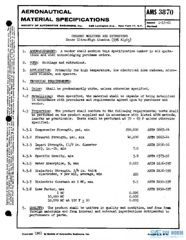 SAE AMS3870 PDF SAE AMS3870 PDF