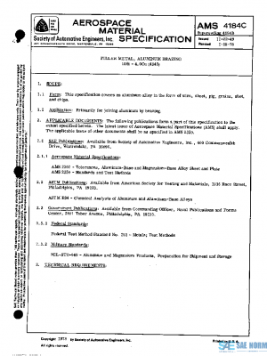 SAE AMS4184C PDF