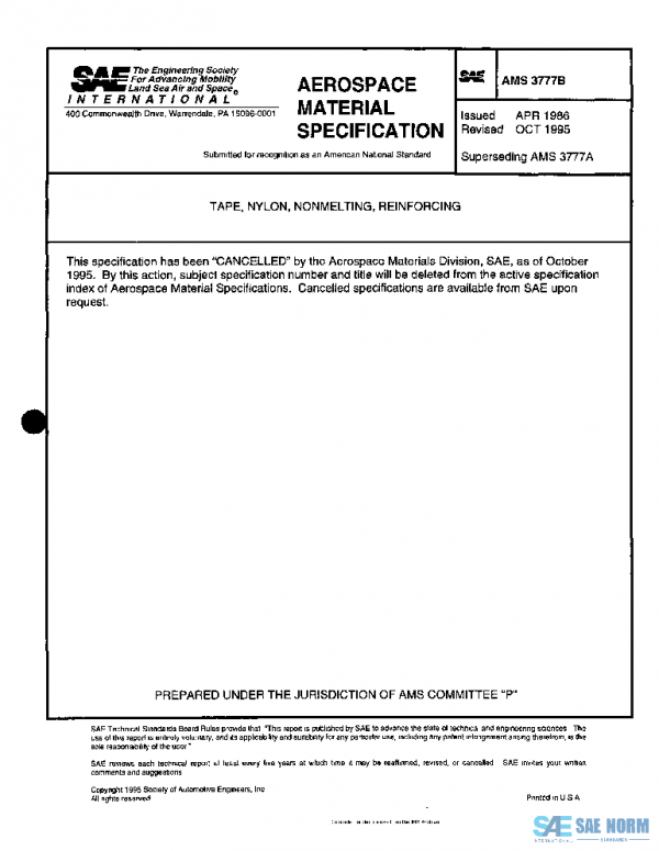 SAE AMS3777B PDF SAE AMS3777B PDF