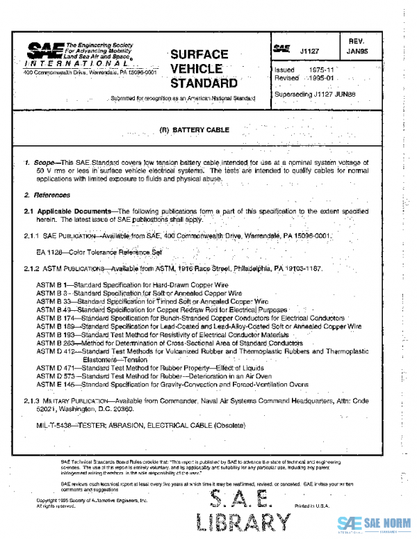 SAE J1127_199501 PDF