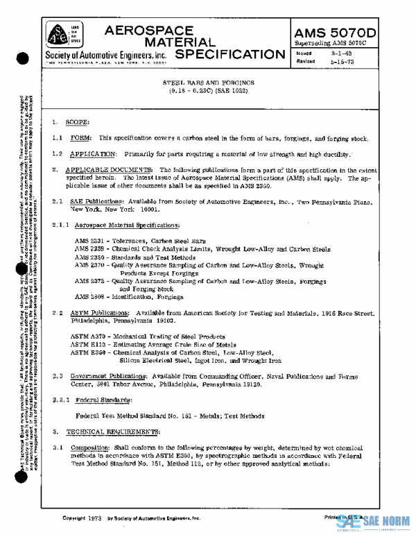 SAE AMS5070D PDF SAE AMS5070D PDF