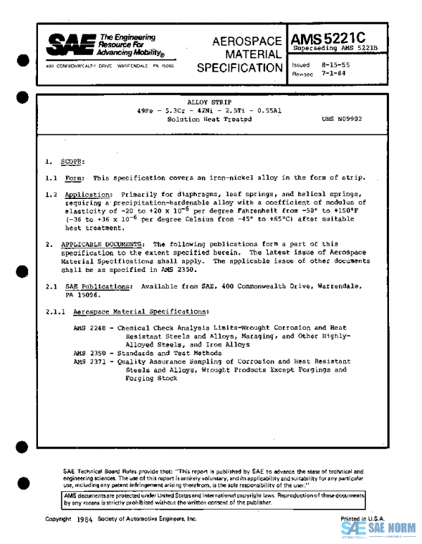 SAE AMS5221C PDF