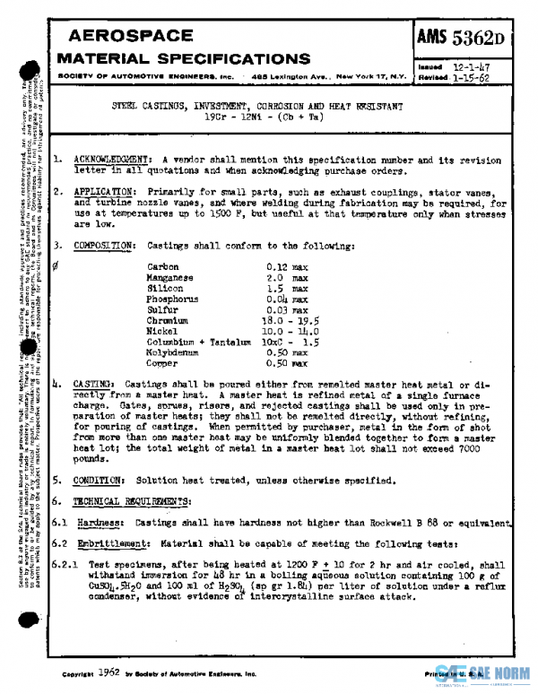 SAE AMS5362D PDF