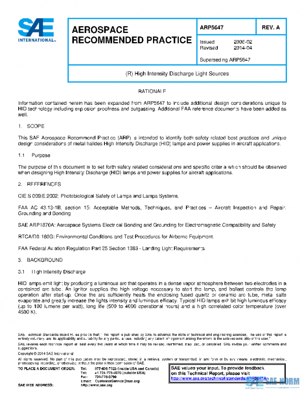 SAE ARP5647A PDF