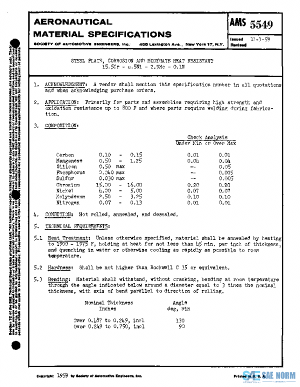 SAE AMS5549 PDF SAE AMS5549 PDF