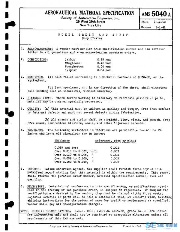 SAE AMS5040A PDF