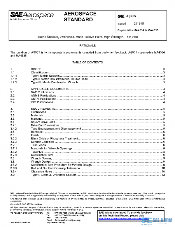 SAE AS955 PDF