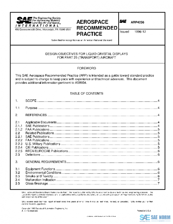 SAE ARP4256 PDF