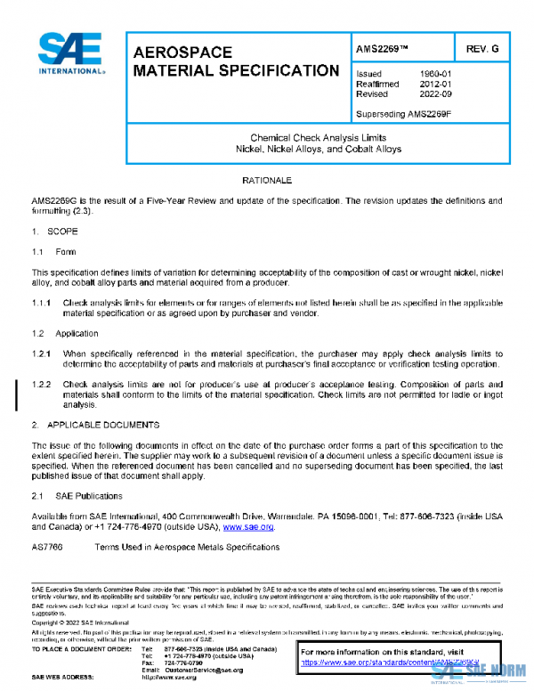 SAE AMS2269G PDF