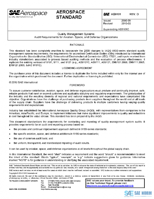 SAE AS9101D PDF
