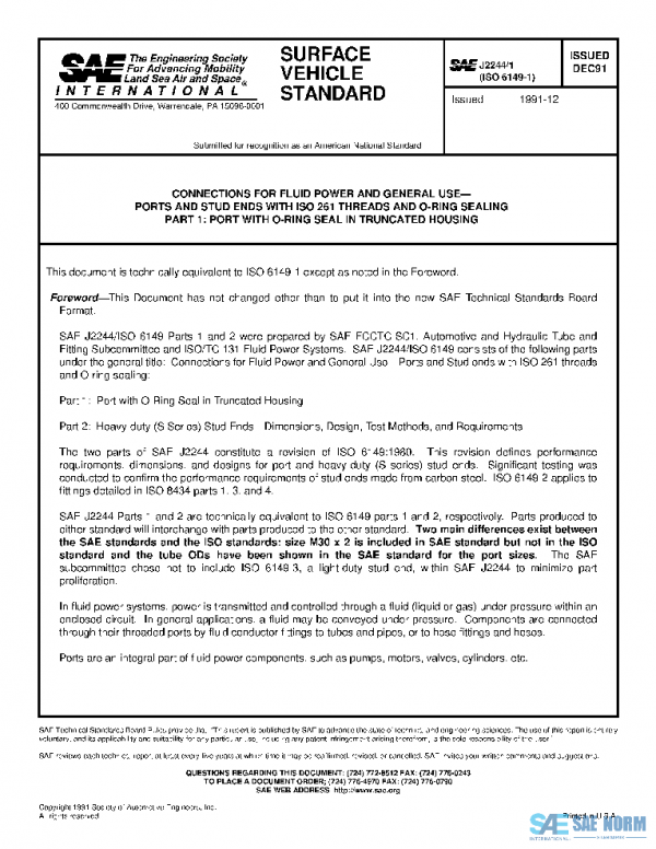 SAE J2244/1_199112 PDF SAE J2244/1_199112 PDF