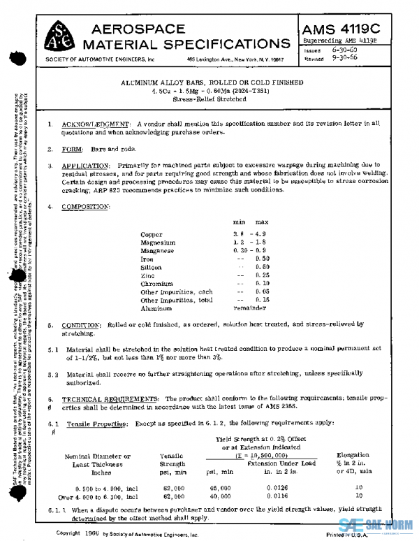 SAE AMS4119C PDF