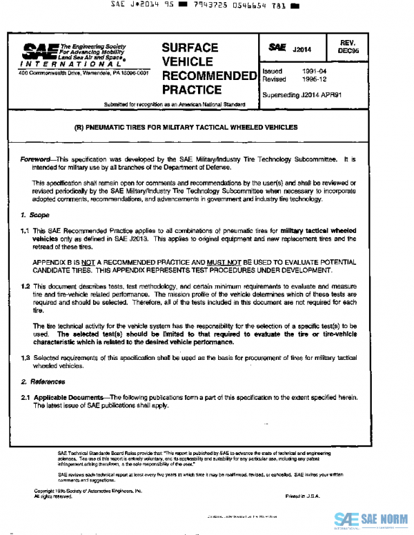 SAE J2014_199512 PDF