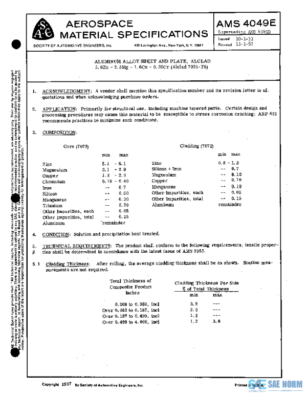 SAE AMS4049E PDF SAE AMS4049E PDF