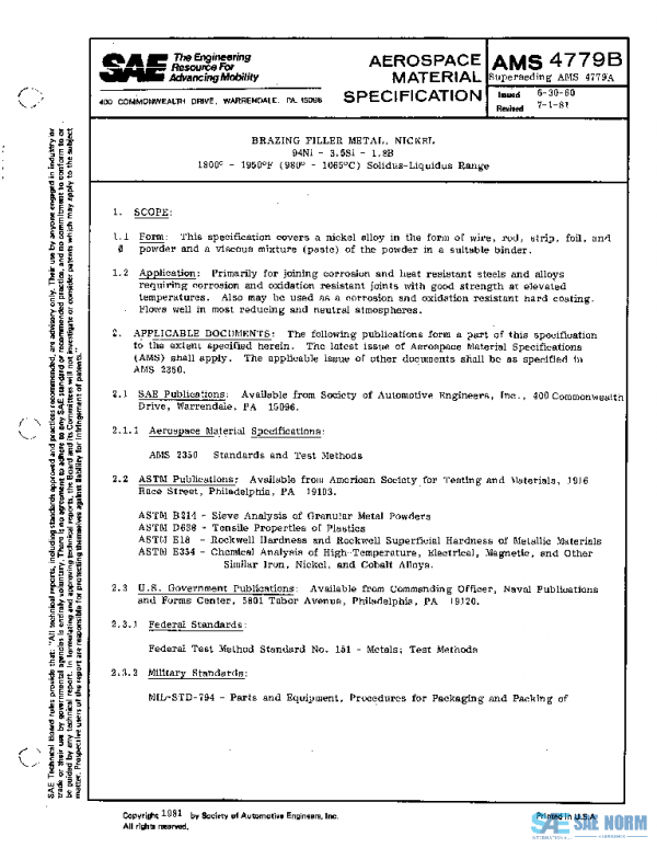 SAE AMS4779B PDF