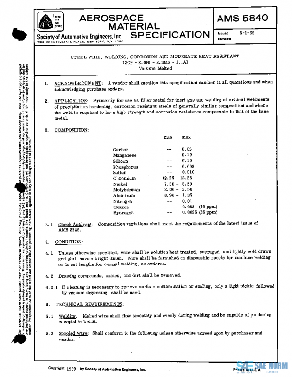 SAE AMS5840 PDF SAE AMS5840 PDF