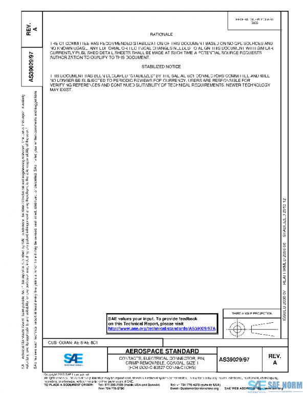 SAE AS39029/97A PDF SAE AS39029/97A PDF