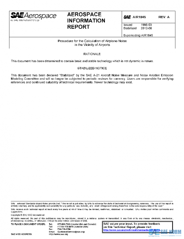 SAE AIR1845A PDF