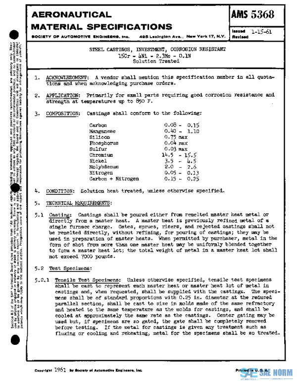 SAE AMS5368 PDF