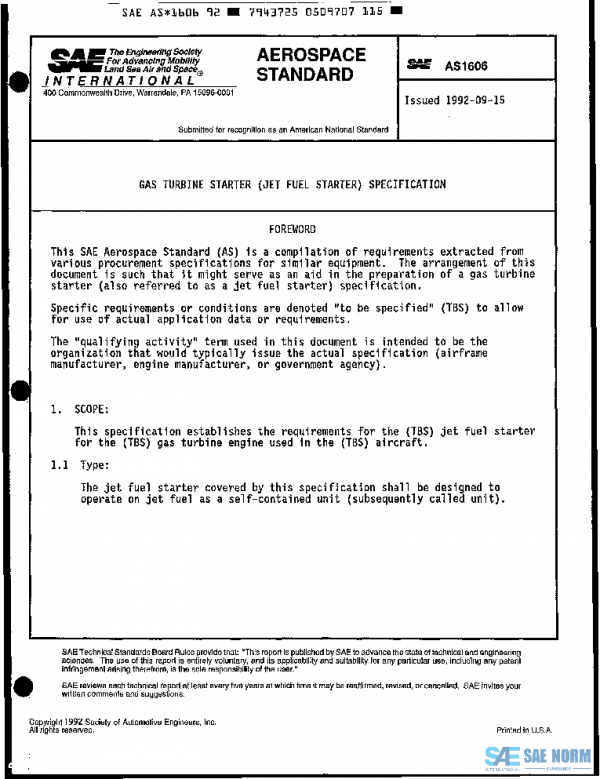 SAE AS1606 PDF