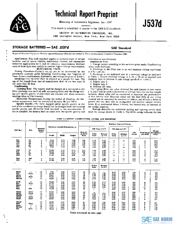 SAE J537D_196612 PDF SAE J537D_196612 PDF