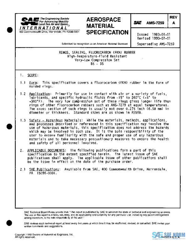 SAE AMS7259A PDF SAE AMS7259A PDF