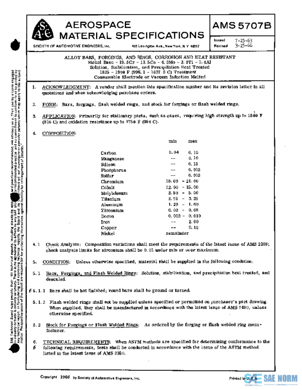 SAE AMS5707B PDF