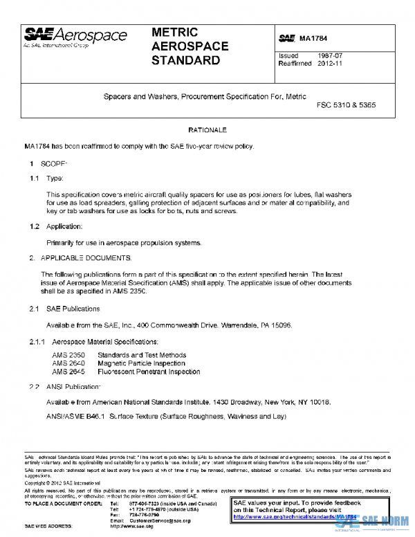 SAE MA1784 PDF SAE MA1784 PDF