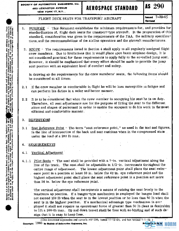 SAE AS290 PDF SAE AS290 PDF
