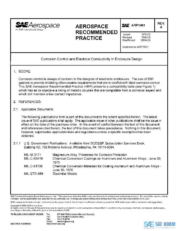 SAE ARP1481A PDF