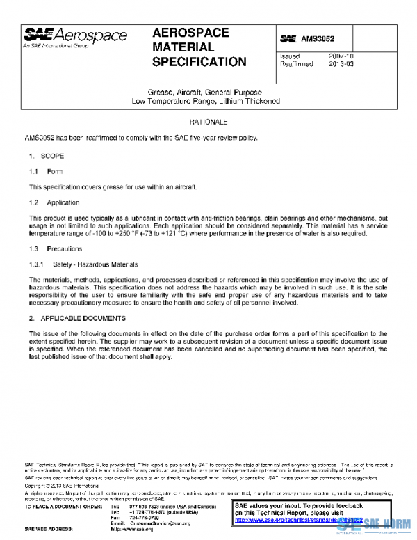 SAE AMS3052 PDF SAE AMS3052 PDF