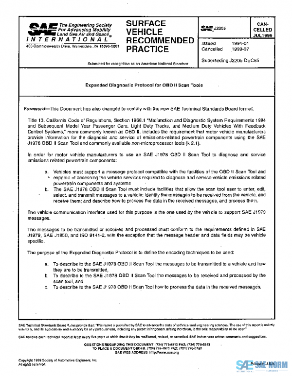SAE J2205_199907 PDF