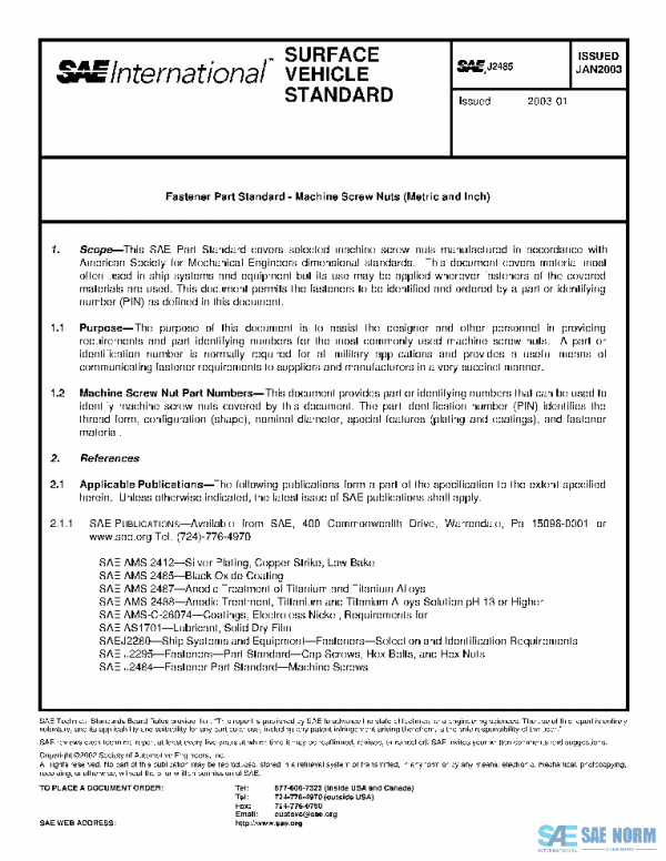 SAE J2485_200301 PDF SAE J2485_200301 PDF